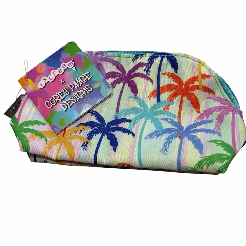 Iscream Tropical Palm Tree Hair Accessory Pouch - Picture 2 of 3